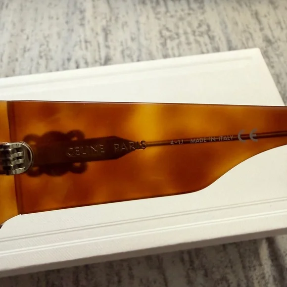 Celine Tortoise Shell Sunglasses with Black Case - Picture 7 of 10